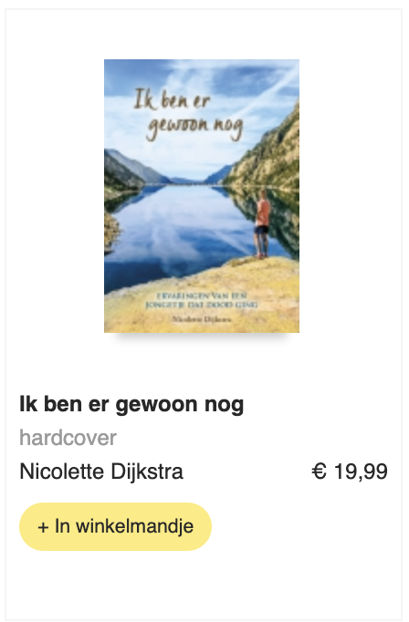 Ik ben er gewoon nog boek